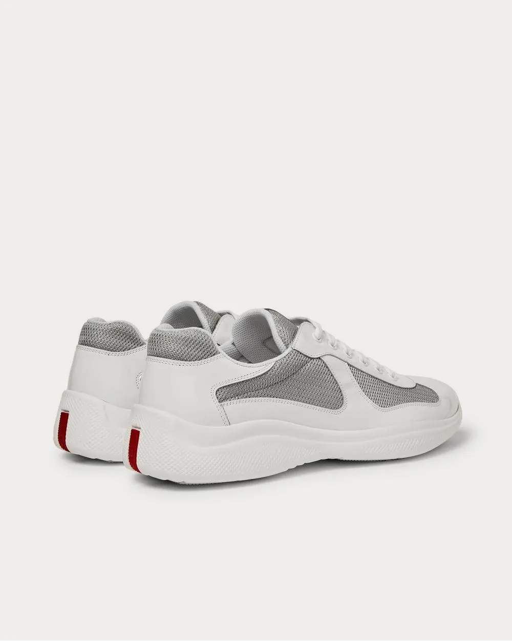 America's Cup Patent-Leather and Mesh  White low top sneakers