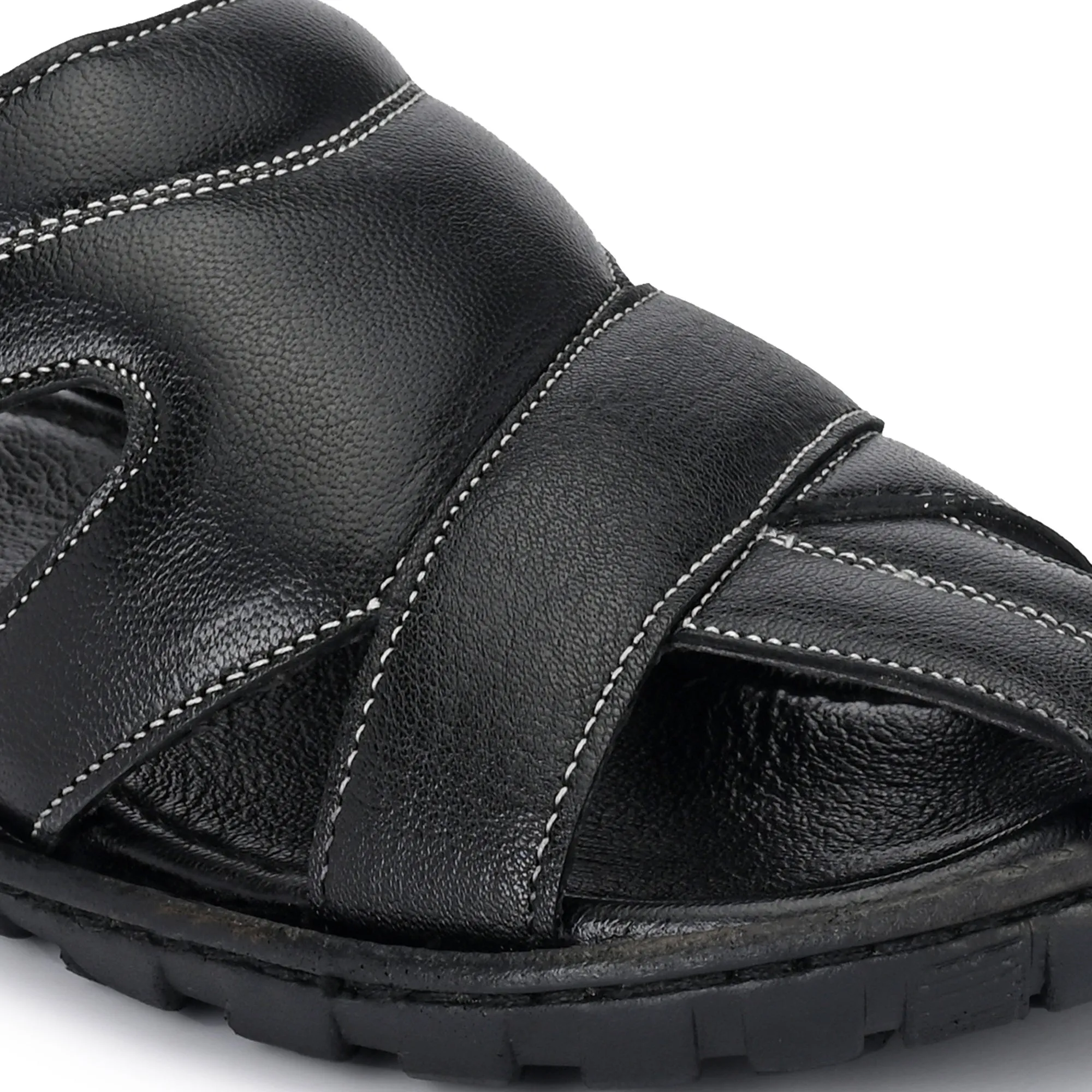 Chic Retreat Premium Leather Slippers for Men