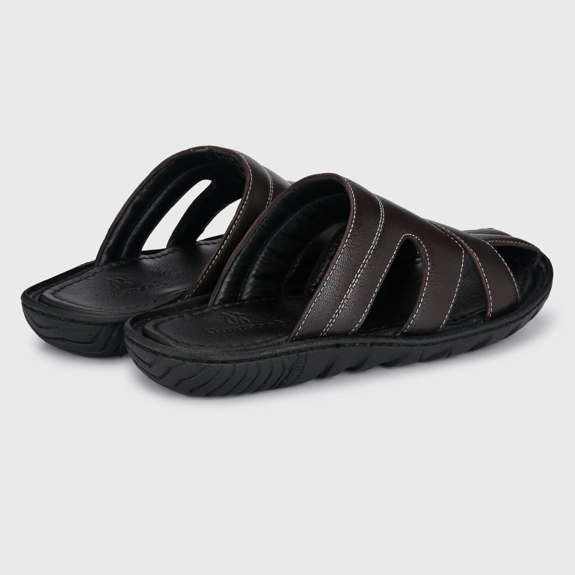 Chic Retreat Premium Leather Slippers for Men