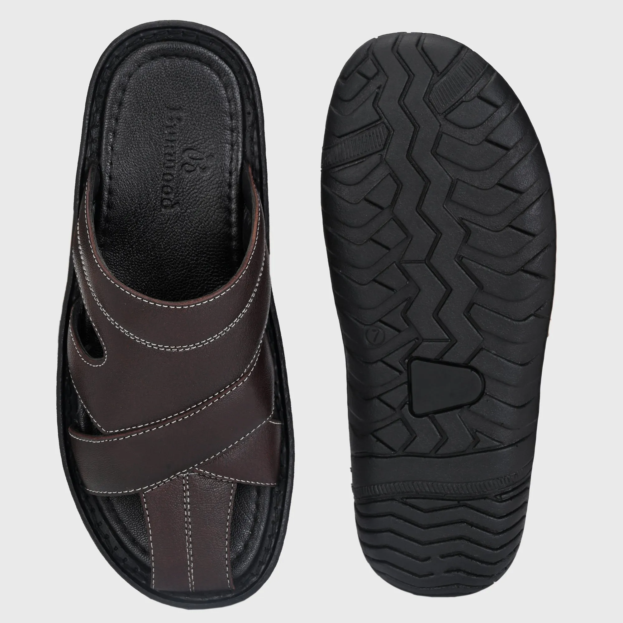 Chic Retreat Premium Leather Slippers for Men