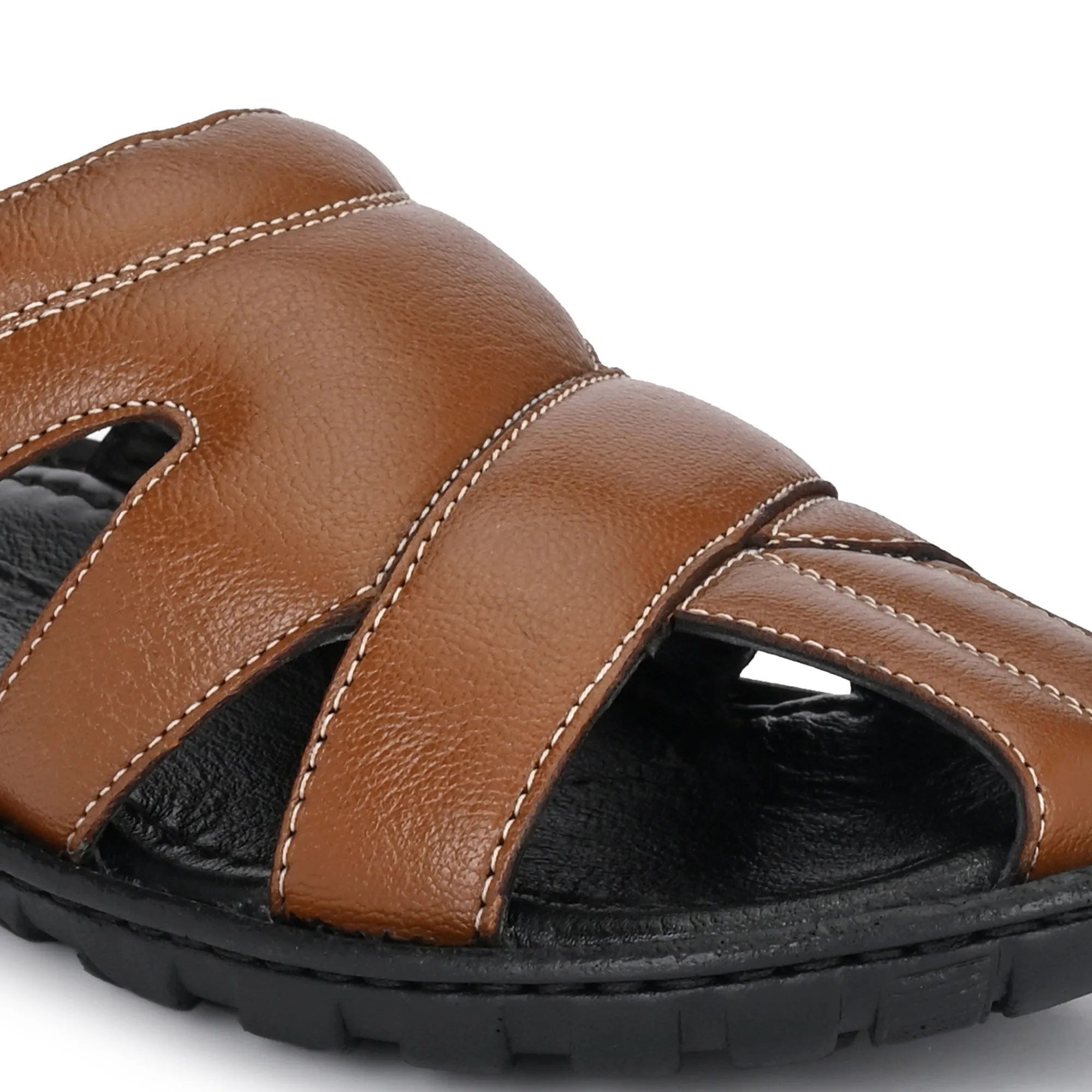 Chic Retreat Premium Leather Slippers for Men