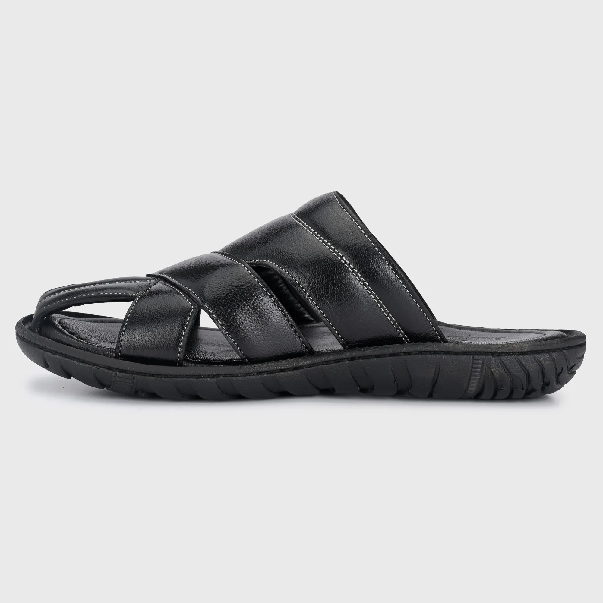 Chic Retreat Premium Leather Slippers for Men