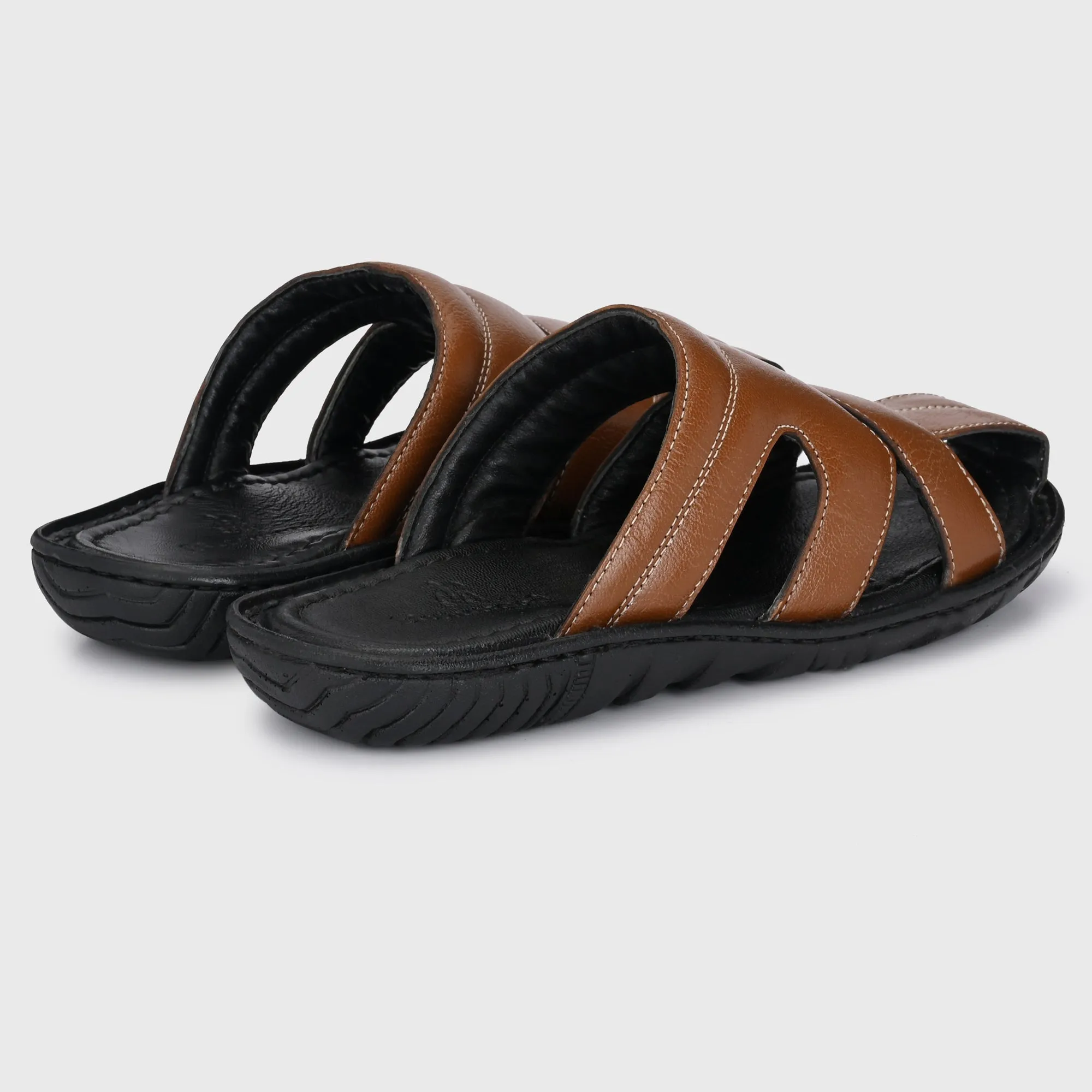 Chic Retreat Premium Leather Slippers for Men