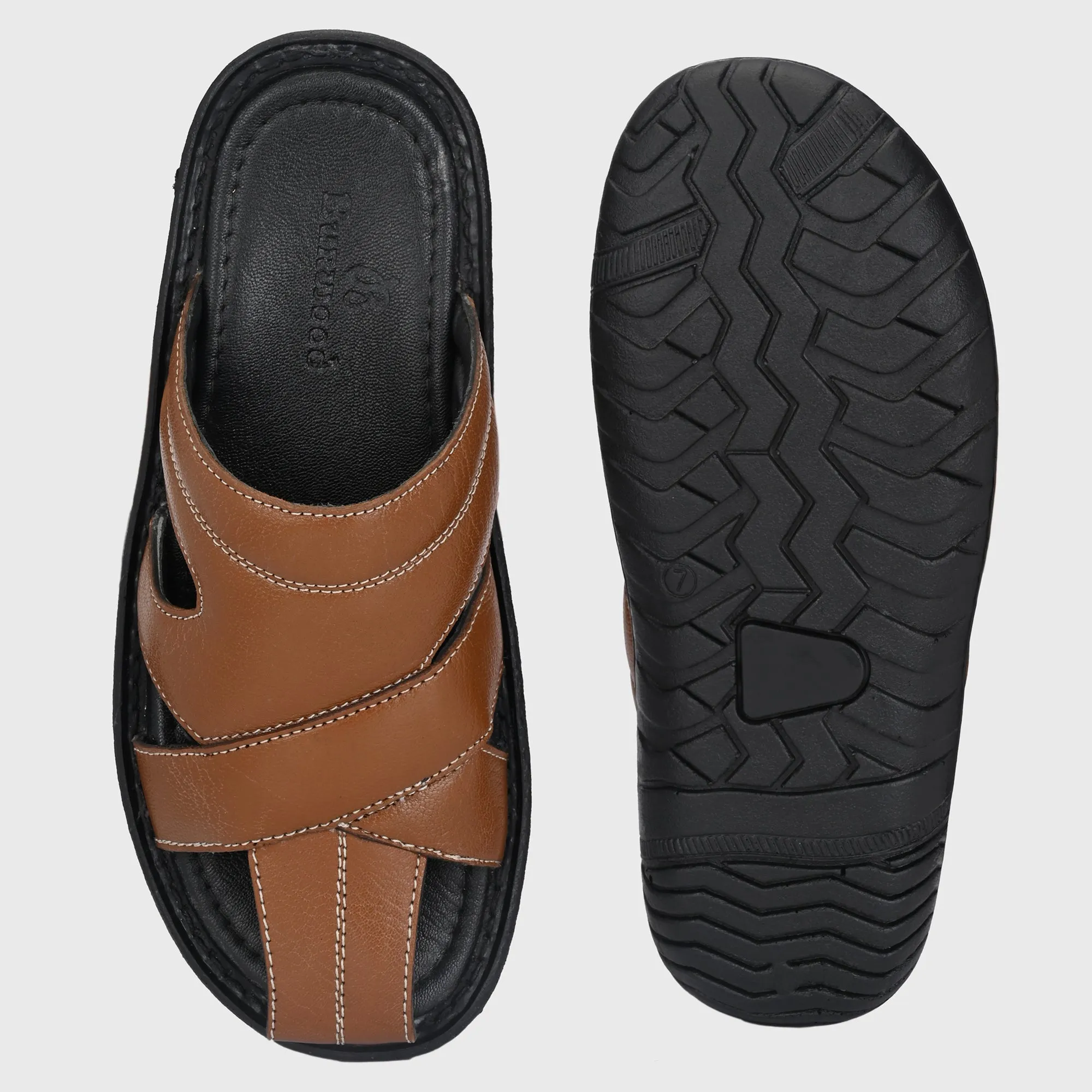 Chic Retreat Premium Leather Slippers for Men