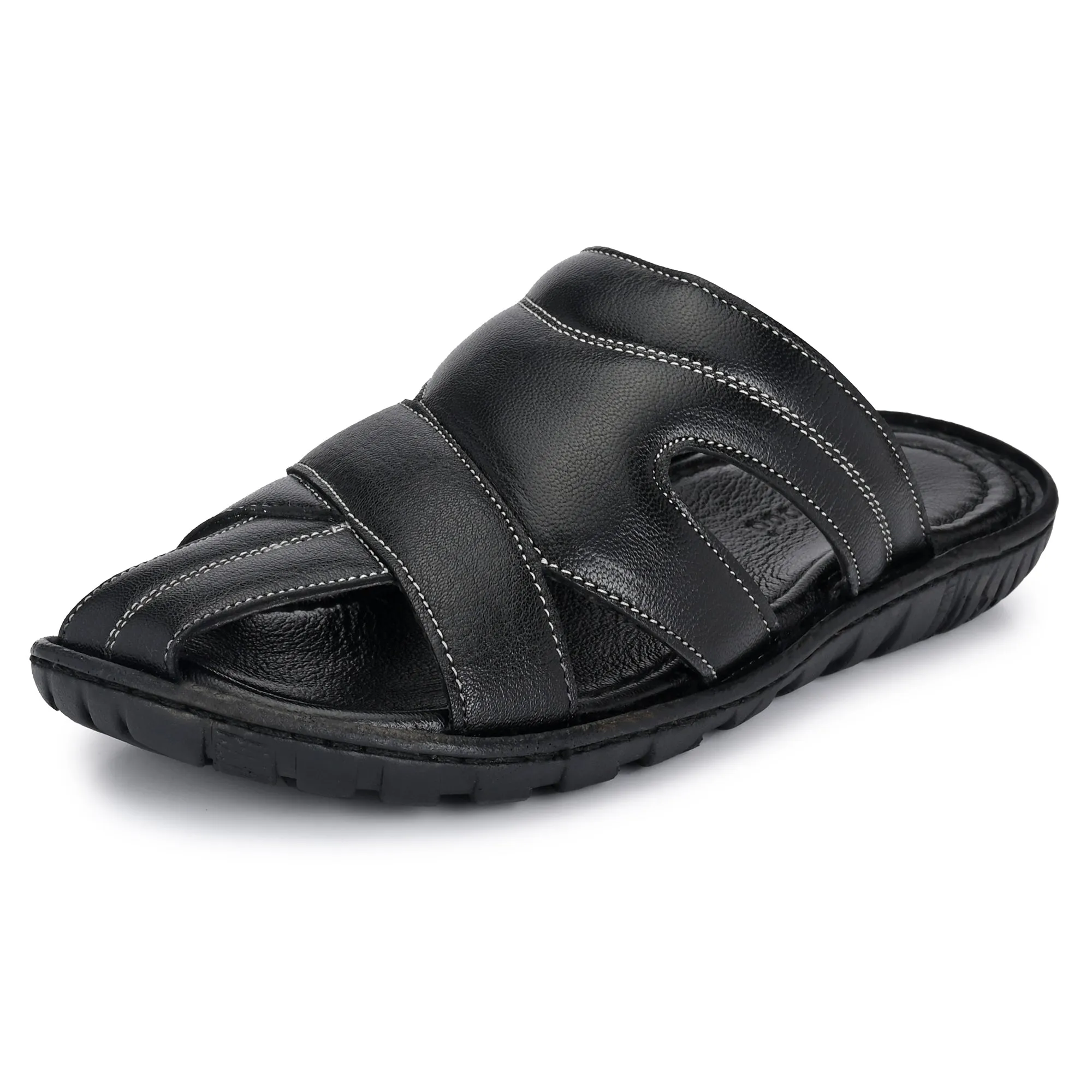 Chic Retreat Premium Leather Slippers for Men