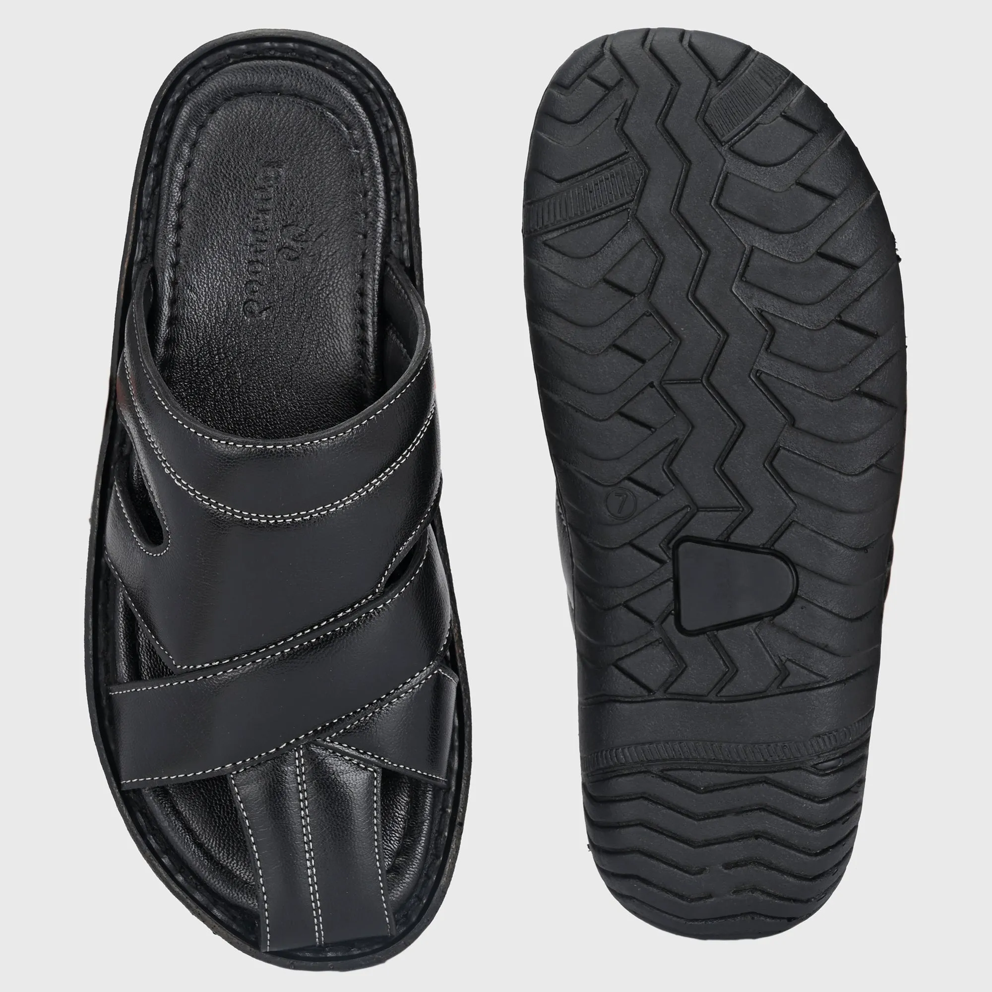 Chic Retreat Premium Leather Slippers for Men