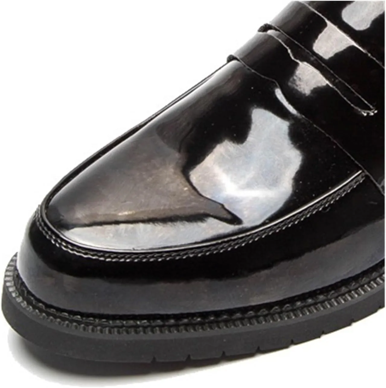 Dress Shoes for Men Men's Formal Patent Leather Wedding Shoes Classic Designer Loafers for Office Special Occasions