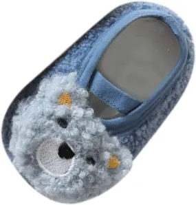 EnJoCho Boys Outdoor Shoes Boys And Girls Cartoon Character Pattern Warm Toddler Shoes Indoor Floor Socks Non Slip Shoes