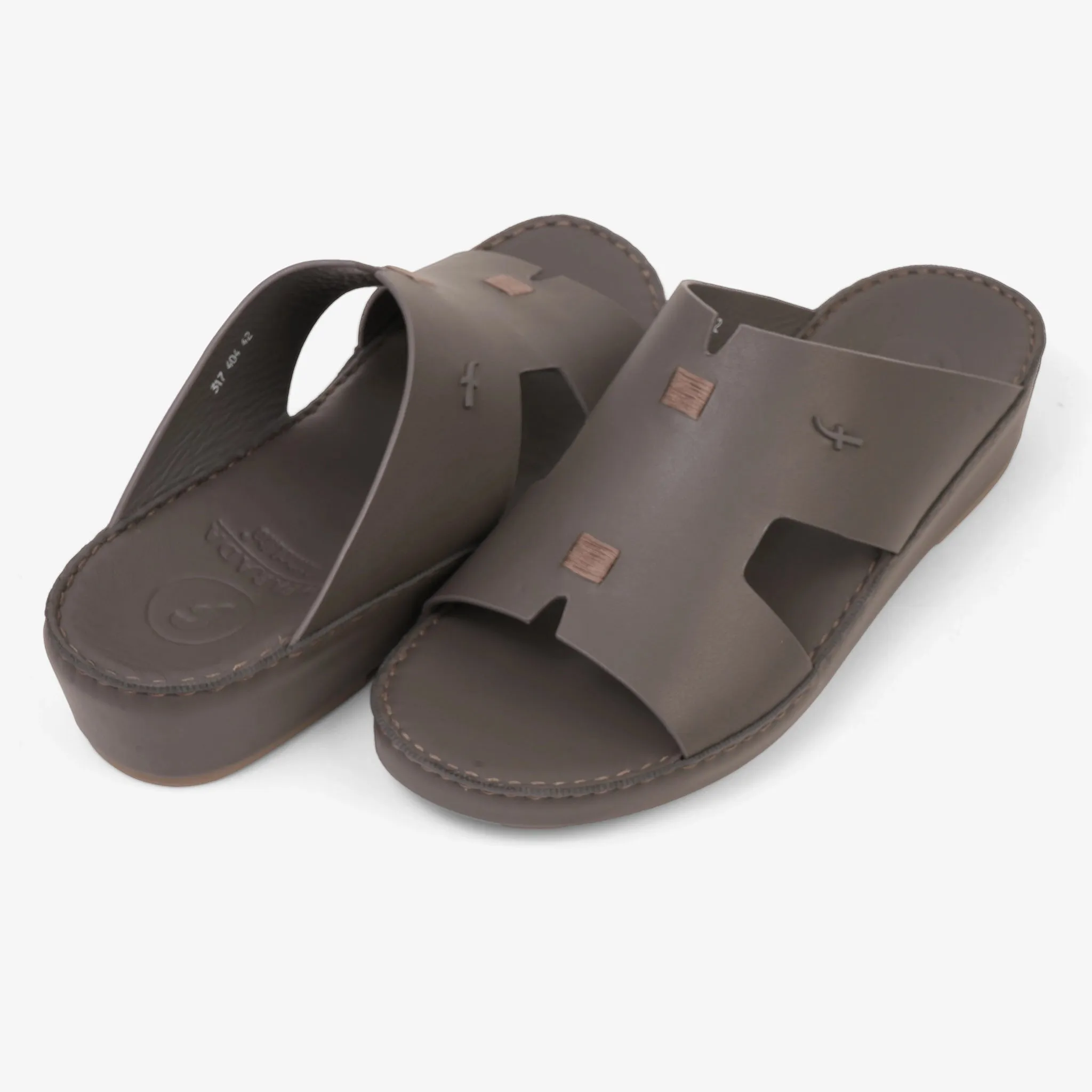 FARADA MATTE MODERN LEATHER MENS SANDALS BAT