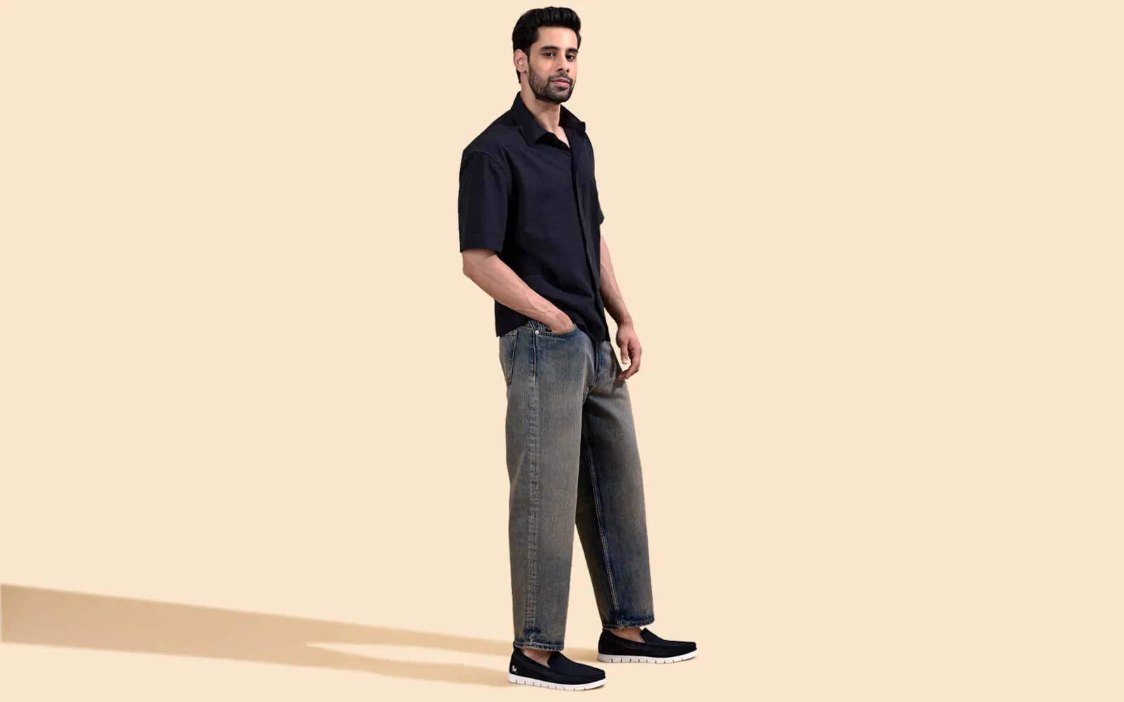 Flex Knit Loafers : Black