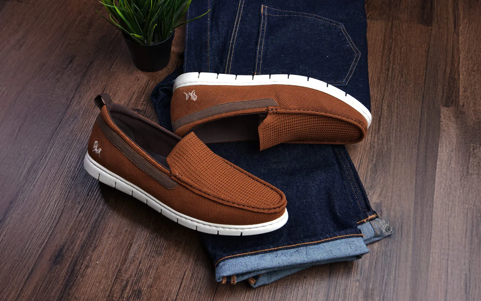 Flex Knit Loafers : Tan