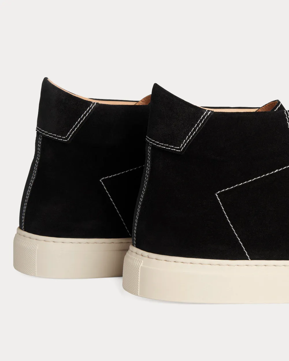 Flyback Coal Black High Top Sneakers
