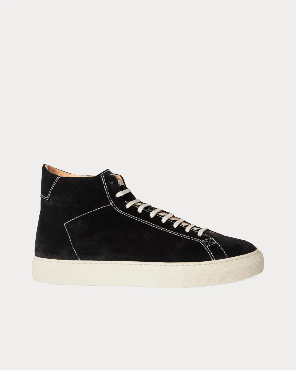 Flyback Coal Black High Top Sneakers
