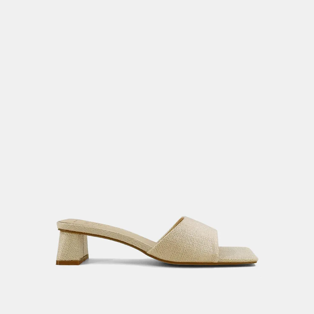 Fortune Nude Woven Sandal