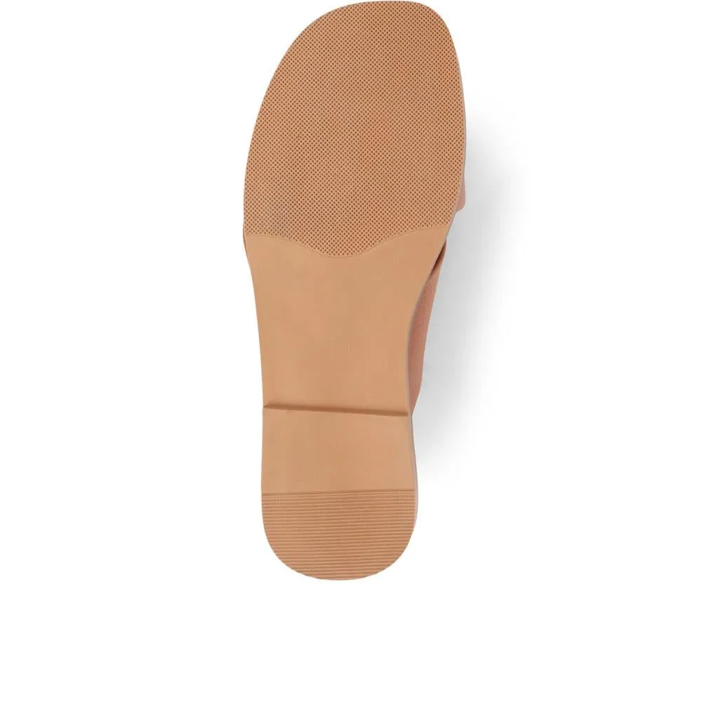 Hazelle Flat Mule Sandals - HAZELLE / 325 227