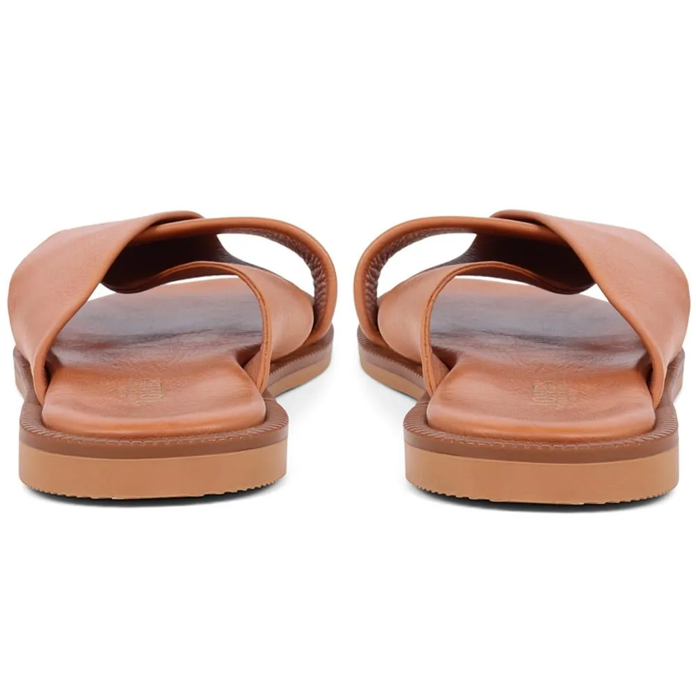 Hazelle Flat Mule Sandals - HAZELLE / 325 227