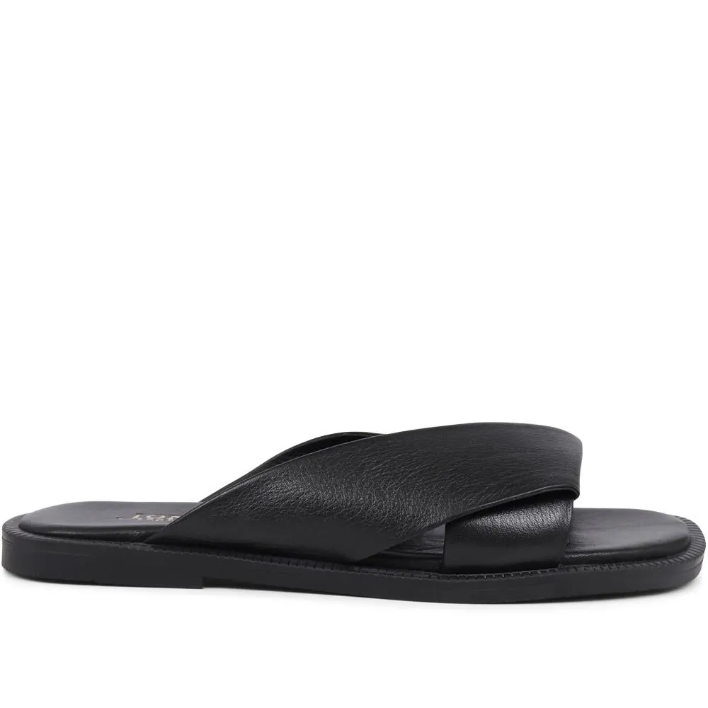 Hazelle Flat Mule Sandals - HAZELLE / 325 227
