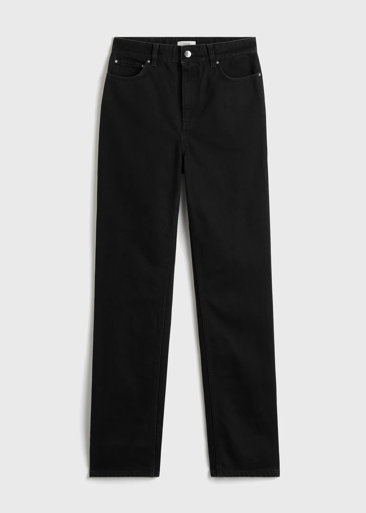 High slim denim black
