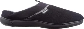 isotoner Men's Open Back Slipper with Memory Foam and Indoor/Outdoor Sole