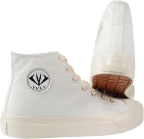 MAUGELY Men's High Top Canvas Fashion Sneakers Skateboard Walking Shoes Flats