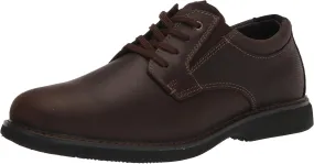 Nunn Bush Men's Otto Plain Toe Oxford Leather Lace Up with Lightweight Sole