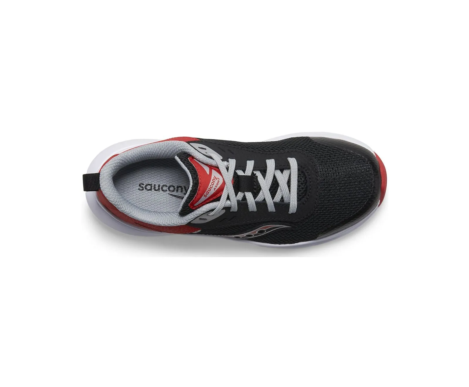 Saucony Axon | Infrared/Black Kids Youth Laces Sneakers