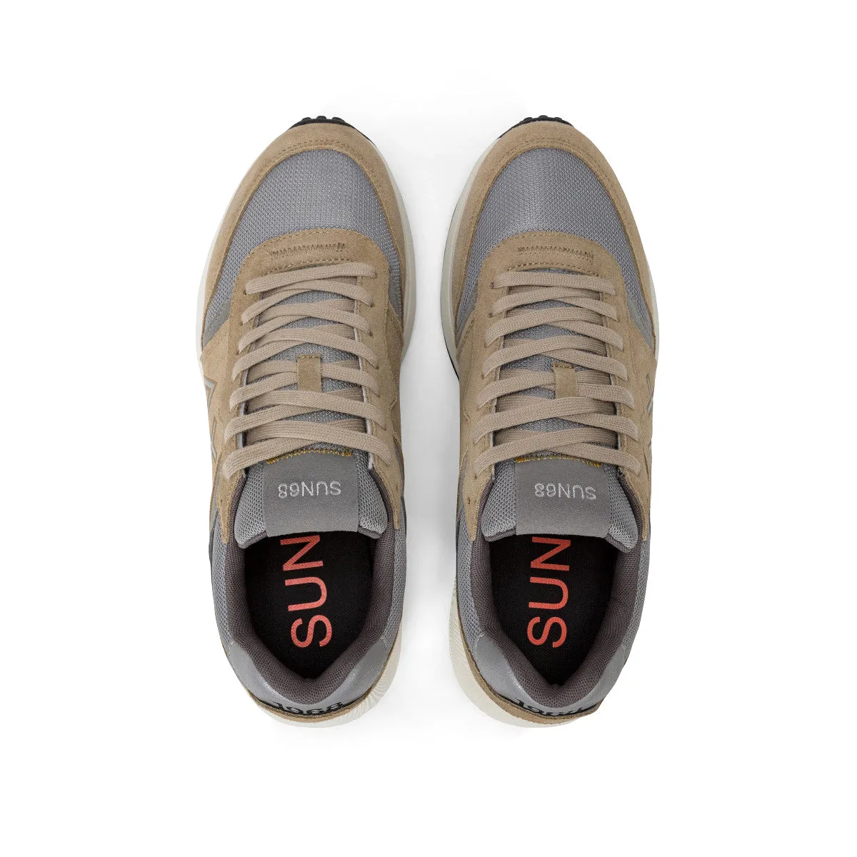 SUN68 DADDY DARK BEIGE SNEAKERS FOR MEN