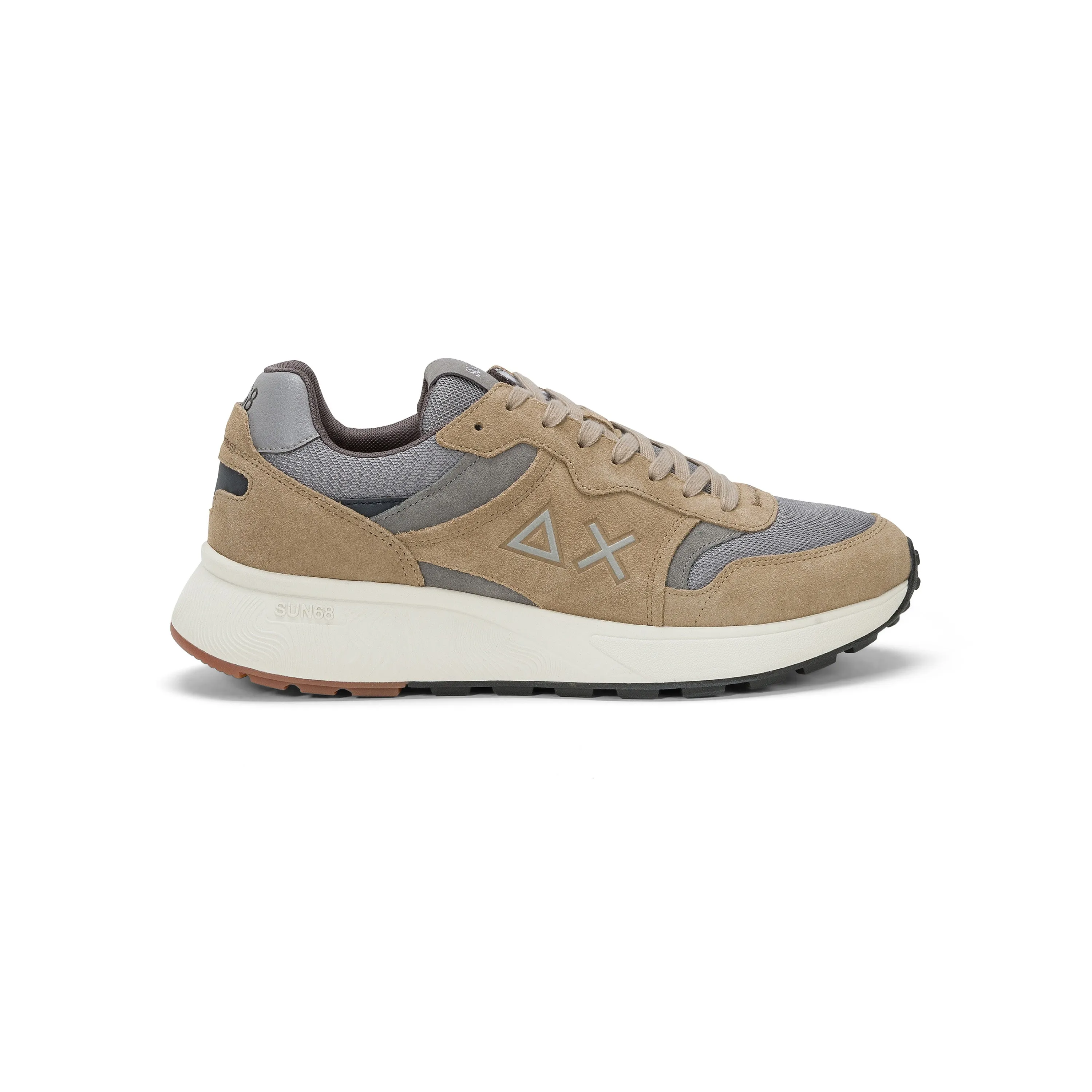 SUN68 DADDY DARK BEIGE SNEAKERS FOR MEN