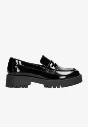 Wojas Black Patent Leather Loafers | 46124-31
