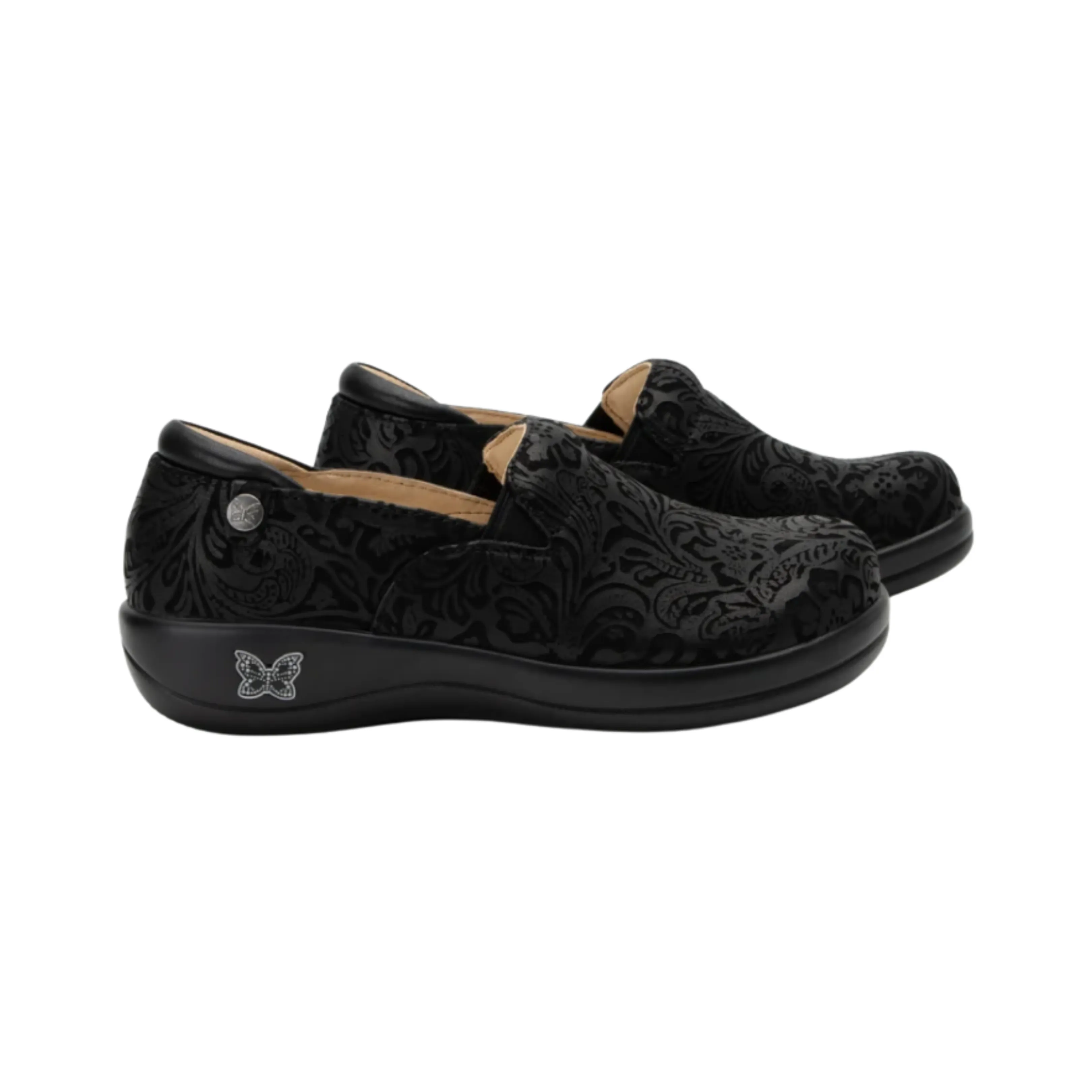 Women's Keli - Black Emboss Paisley