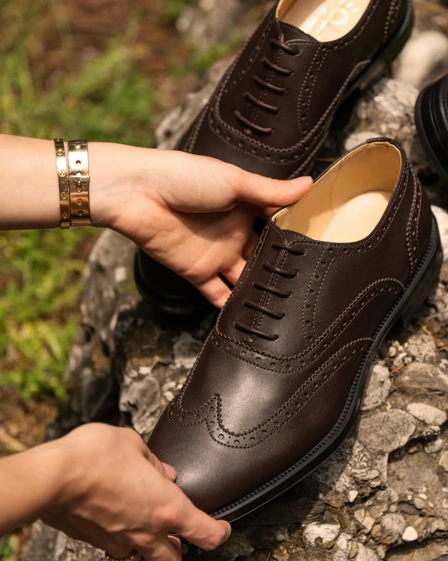 Women's oxford brogue by Solari Milano