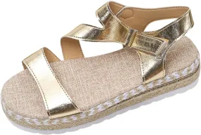 Womens sandals comfortable Open Toe Flatform Espadrille Platform Sandal Strappy Wedge