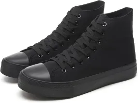 yageyan Mens High Top Canvas Sneakers Fashion Lace up Walking Shoes Casual Classic